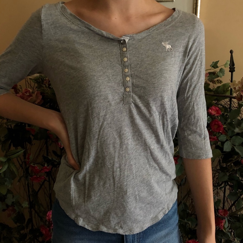 💛Abercrombie quarter sleeve top